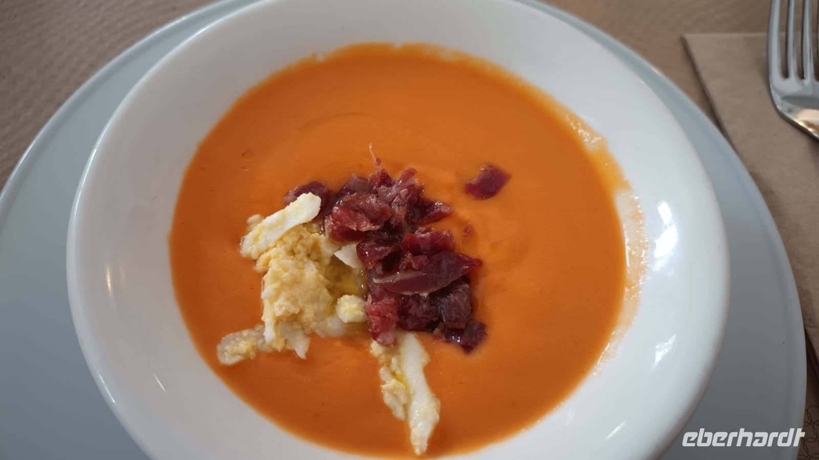 Spanien, Córdoba, Tapas-Essen Salmorejo