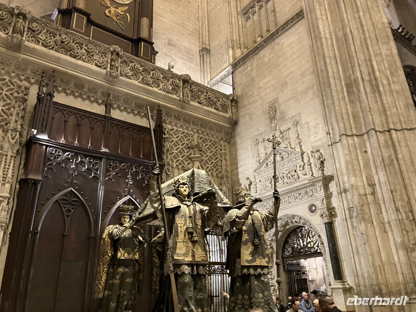 Spanien, Sevilla, Grab des Kolumbus in der Kathedrale