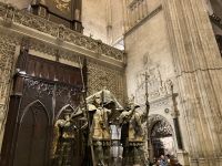 Spanien, Sevilla, Grab des Kolumbus in der Kathedrale