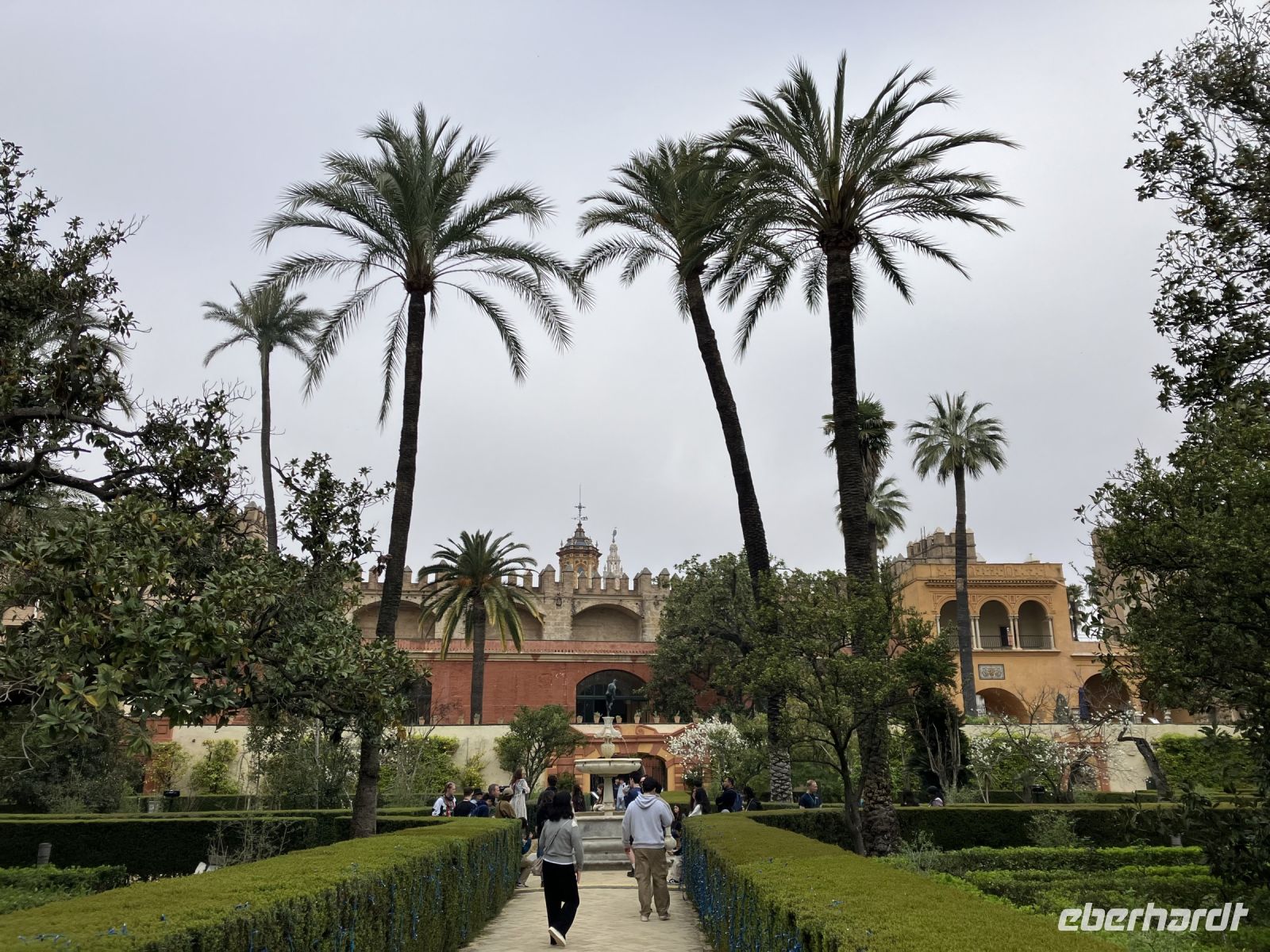 Spanien, Sevilla, Gärten des Real Alcázars