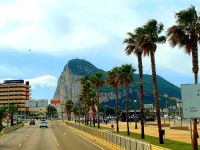 Der Felsen von Gibraltar, Großbritannien.