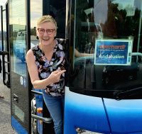 Gut gelaunt auf dem Weg nach Ronda! Andalusien, Spanien.