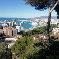 Malaga aus der Vogelperspektive