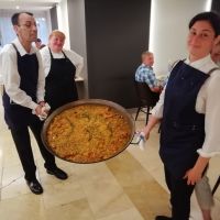 Unser Abendessen wird serviert