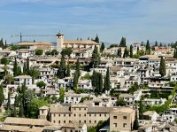 Blick auf das alte Viertel Albaicin 