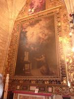 Von dem Gemälde des Antonius von Padua wurde ein Teil gestohlen und wiedergefunden, sehr sinnbildlich