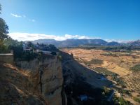 Blick vom Stadtgarten in Ronda 
