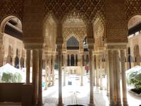 Im Löwenhof fanden gerade Restaurierungsarbeiten statt