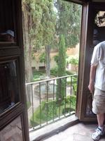 Und von den Fenstern aus wieder eine herrliche Sicht auf den Innenhof