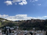 Spanien, Ausblick auf die Alhambra vom Mirador San Nicolas