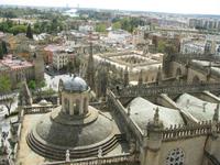 Blick von der Kathedrale auf Sevilla