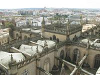 Blick von der Kathedrale in Sevilla