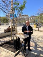 Spanien, Malaga, Leckere Mandeln zum Probieren 