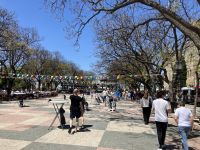 Spanien, Jerez de la Frontera mit Bikern für die MotoGP