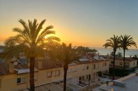 Letzter Sonnenaufgang in Torremolinos vor unserer Abreise. Rundreise Andalusien - der Zauber Spaniens