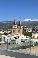 Spanien, Granada, Ausblick auf die Sierra Nevada vom Hotel