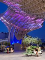 Spanien, Sevilla bei Nacht, Las Setas