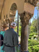 Spanien, Sevilla, Blick auf den Garten des Real Alcazar
