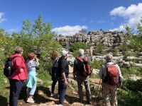 Spanien, Eberhardt Reisegruppe im Nationalpark El Torcal