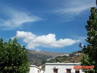 Blick in die Schneebedeckten Berge