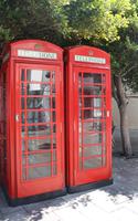 die typisch britischen Telefonzellen