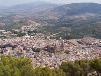 Blick vom Cruz del Castillo auf Jaen
