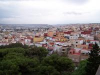 Blick vom Parador auf Melilla