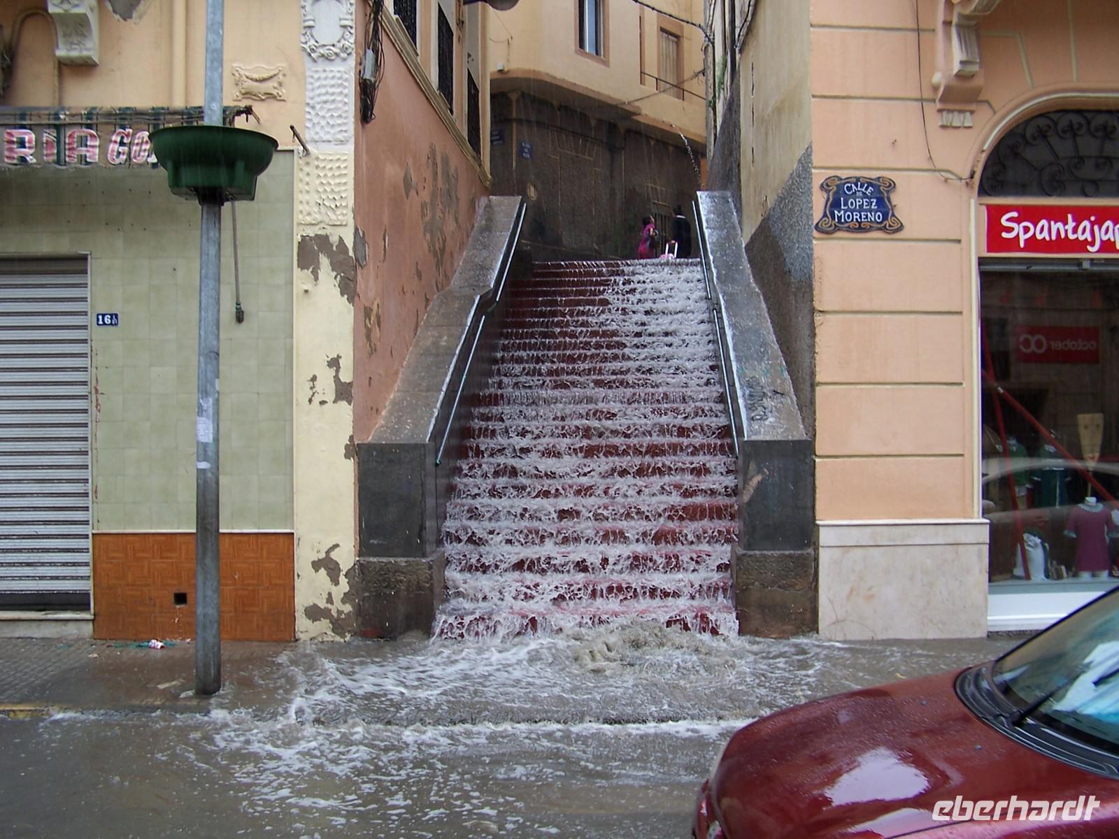 Unwetter während unserer Stadtbesichtigung