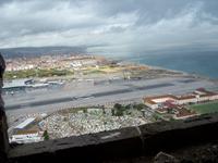Blick auf die Landebahn von Gibraltar