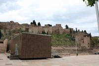 Blick auf Alcazaba und das Teatro Romano in Málaga