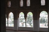 Blick auf Granada in der La Alhambra