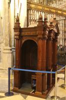 Beichtstuhl in der Kathedrale in Sevilla