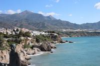 Panoramablick vom Balcon de Europa mit Denkmal von König Alfonso XII