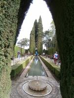 Alhambra in Granada-Garten Generalife