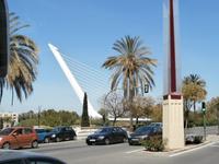 Alamillo Brücke von Calatrava in Sevilla