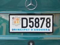 Kennzeichen in Andorra