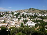Granada - Blick zum Albaicin und Sacromonte Hügel