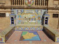 Spanischer Platz in Sevilla - Azulejos von Barcelona