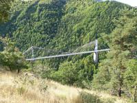Tet Tal Brücke des kleinen gelben Zuges