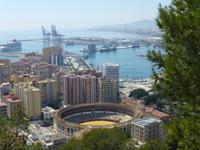 Blick auf die Stierkampfarena zu Málaga