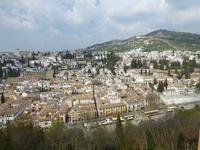 Blick über Granada von der Alhambra aus