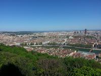 Lyon - Blick vom Fourviere-Hügel in Richtung Saone