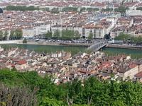 Lyon - Blick vom Fourviere-Hügel in Richtung Vieux Lyon