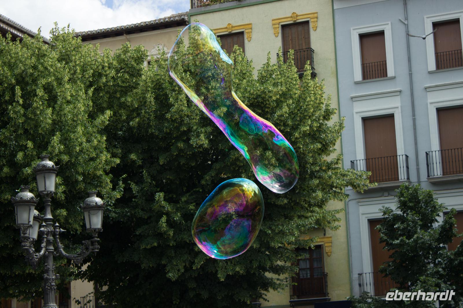 Seifenblasen in Granada