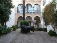 Stier am Platza Maimonides Cordoba