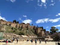 Blick auf die Alcazaba und römisches Theater