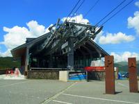 Seilbahnstation in der Höhe