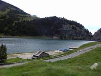 Stausee im Vall de Nuria