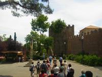 Der Weg zum Poble Espanyol