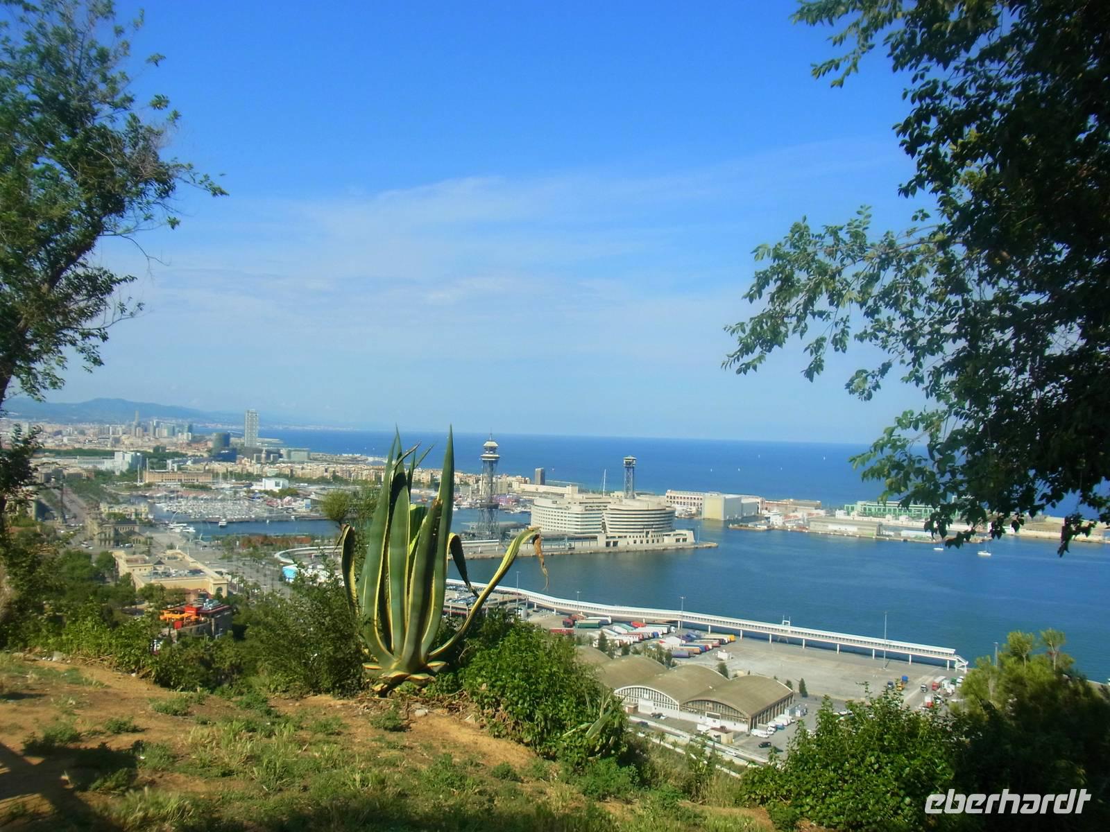 Blick auf den Hafen von Barcelona